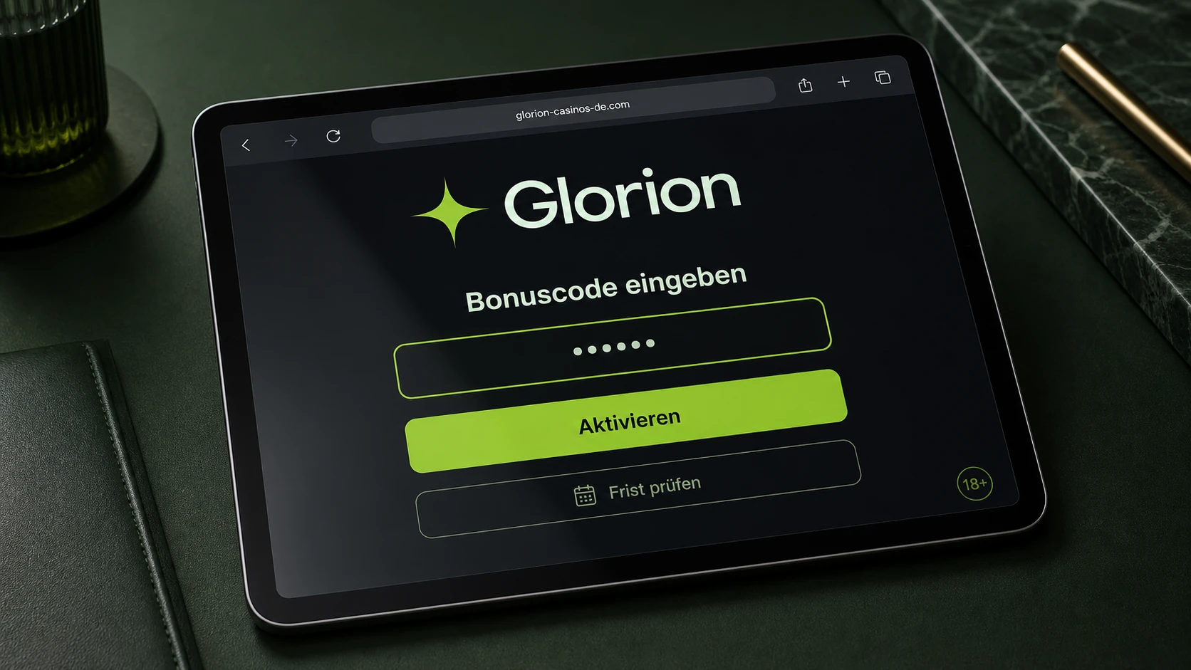 Glorion Casino Bonus Code richtig einsetzen